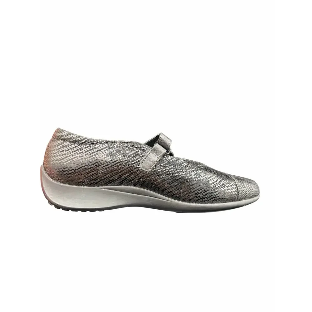 Wolky Mary Jane Shoes Black Leather Comfort EU 40 US 8.5-9